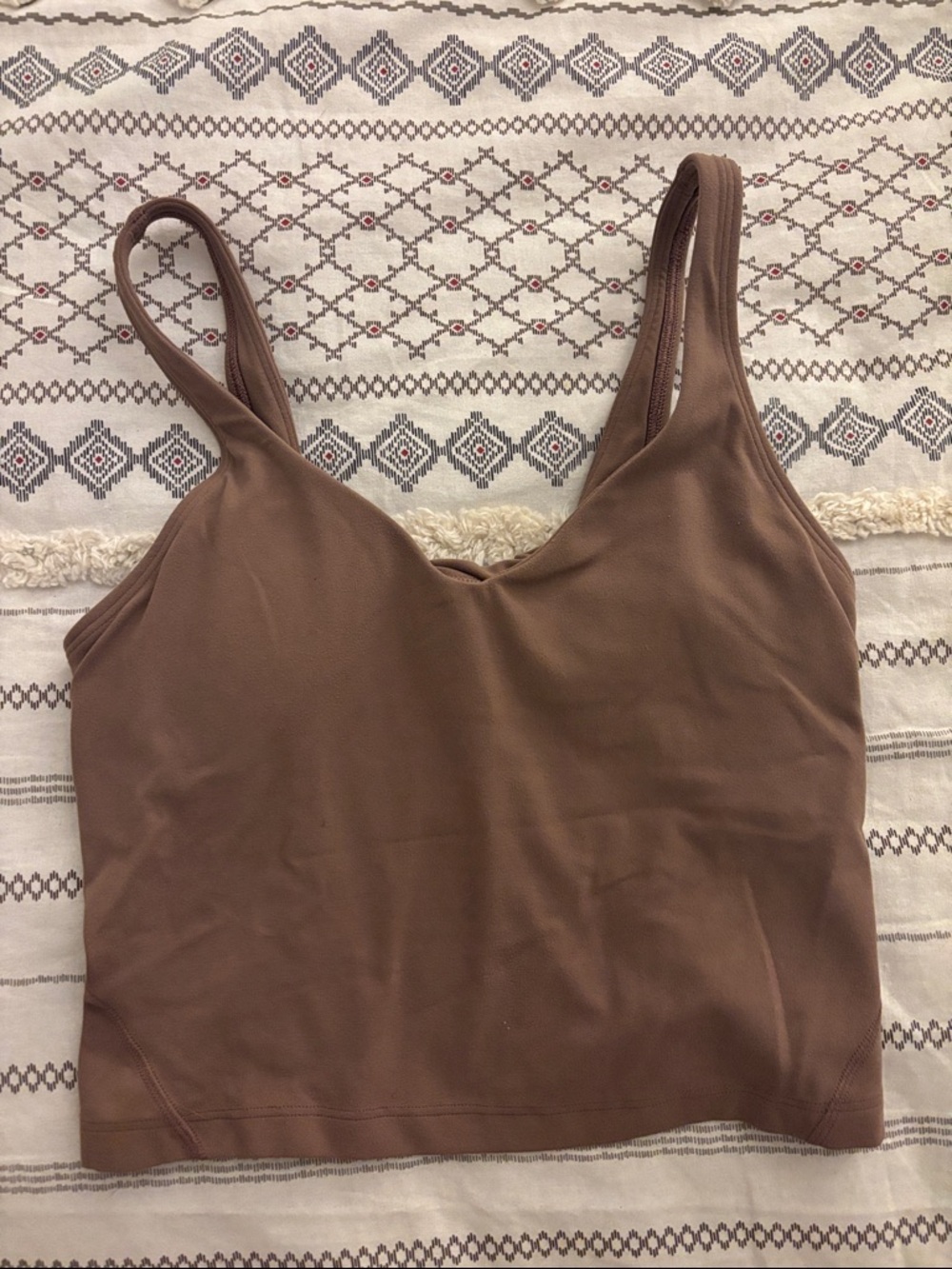 lululemon athletica Brown Tank Top